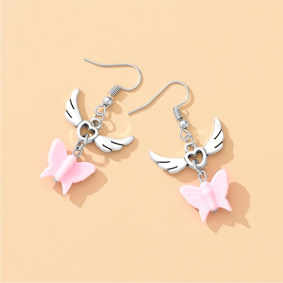 1Pairs Mushroom Earrings For Women Long Pendant Glass Mushroom Earrings - Picture 5 of 7